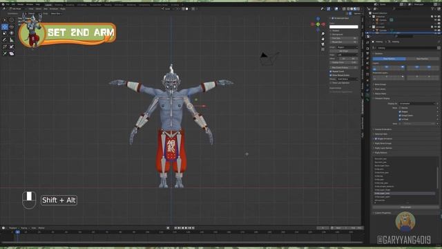 Blender Tutorial | How to Customize Your Rig in Rigify | 如何客制化角色绑定 (Chinese&EndSub) смотреть онлайн