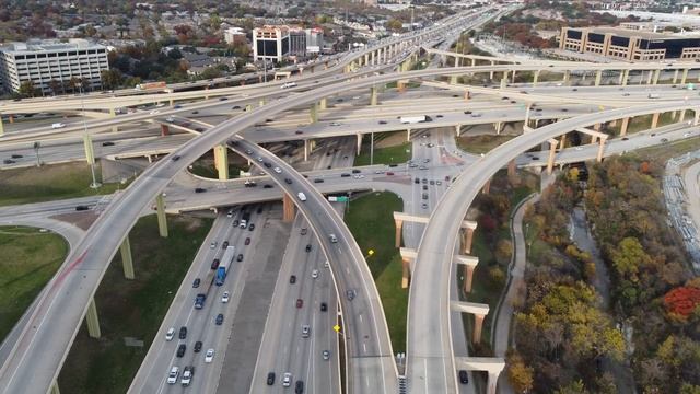 High Five Interchange, Dallas. A Five Level Highway!