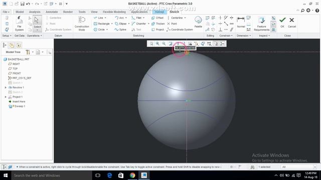 Basketball created in creo 3.0 смотреть онлайн