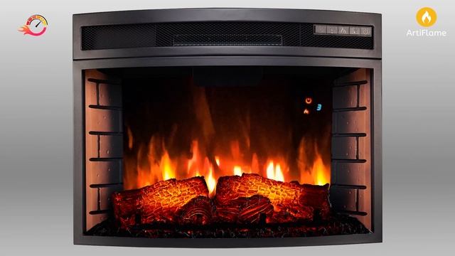 Built-in electric fireplace insert ArtiFlame AF25 Panoramic смотреть онлайн