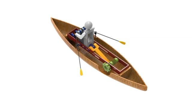 Row Boat Animation | SOLIDWORKS Animation | Keyshot Animation | Keyshot9 | CADable | смотреть онлайн