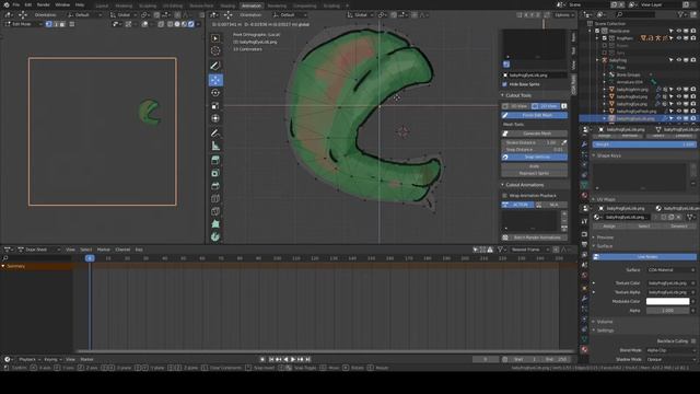 Rigging 2d baby frog and shape keys blender 2 82 смотреть онлайн