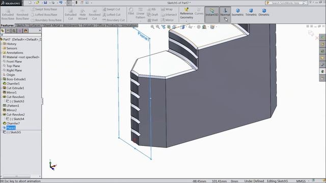 Design of 4 jaw Chuck in SolidWorks смотреть онлайн