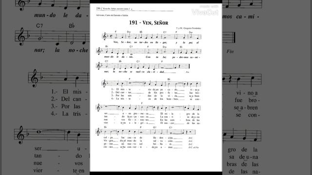 Canto 191.- Ven Señor - Gregorio Fernández ENTRADA O SALIDA ADVIENTO смотреть онлайн