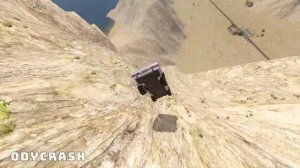 GTA 4 Cliff Drops Crashes and Ragdolls with Real Cars mods #20