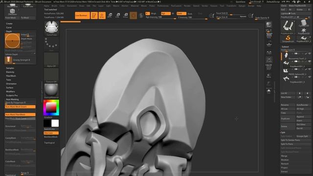 034 Mechanical Skull - Masking Pieces Off смотреть онлайн