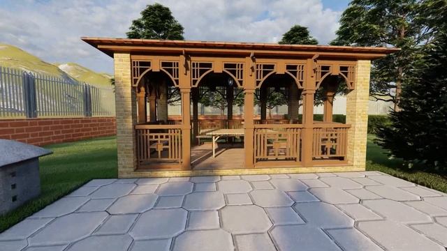 Landscape design professional work 2 (Autocad/Sketchup pro/Lumion 11) смотреть онлайн