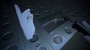 Полуавтоматическая сварка внахлест нижнее положение углом назад  слева направо
