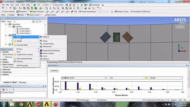 Strain Analysis of a Bike Crank Using Ansys Mechanical — Edge Sizing смотреть онлайн