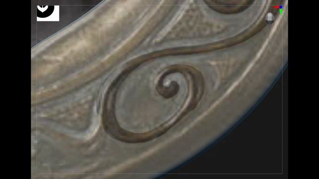 King Theoden's sword Herugrim; I create the basic guard form and extract the decoration. смотреть онлайн