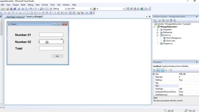 C#.Net | Windows form application | C Sharp Program 03 | Addition of Numbers Use of Variables смотреть онлайн