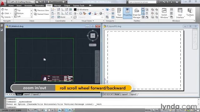 1505 Creating a layout pt 2 Inserting a title block смотреть онлайн