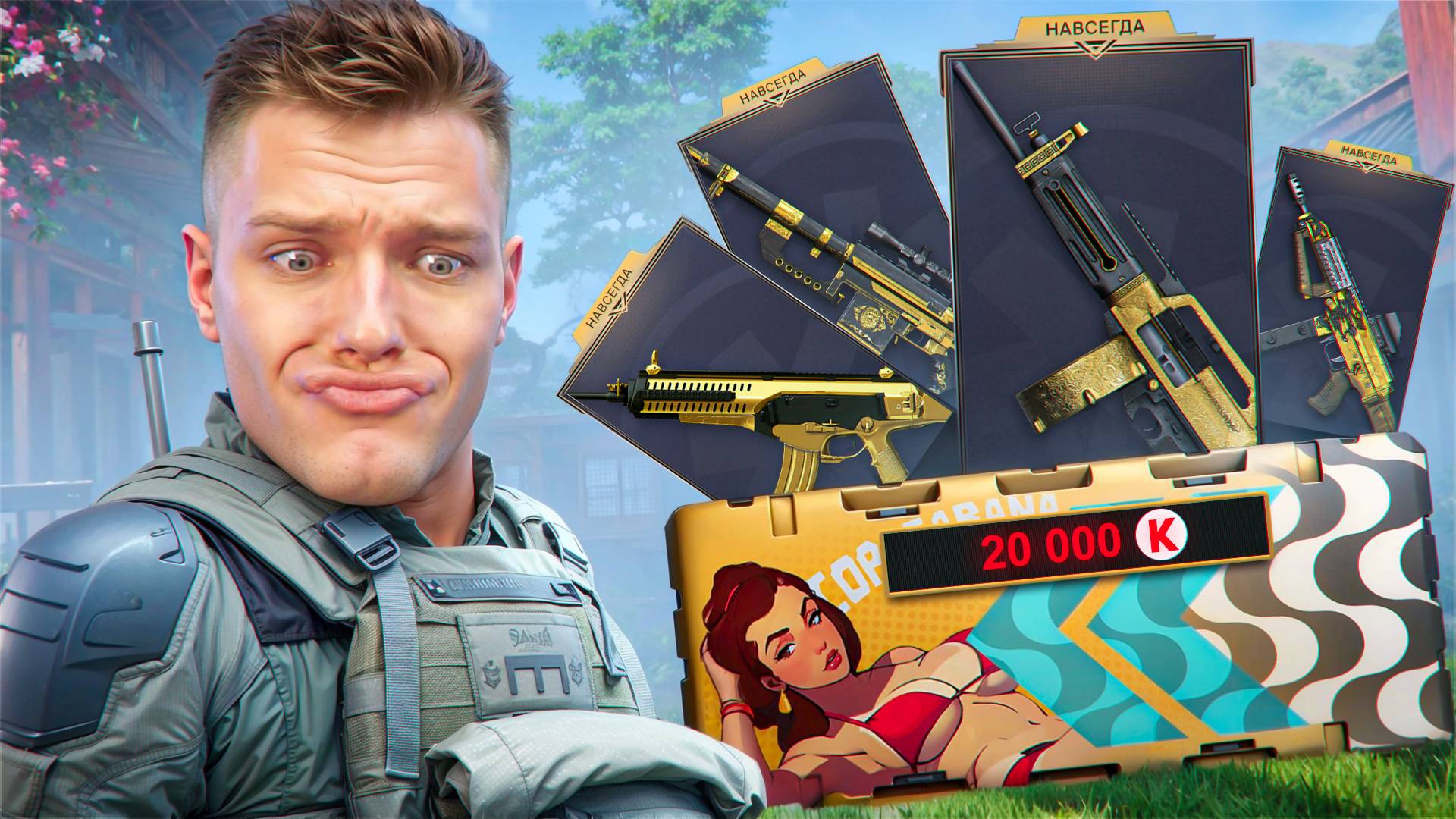 ЗАБАГАЛ АККАУНТ и ВЫБИЛ ВСЕ ЗОЛОТЫЕ ПУШКИ из КОРОБКИ УДАЧИ "Гром в раю" в Warface! смотреть онлайн