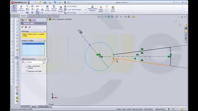 Spiral Staircase   SolidWorks 2010 2012 Training   Curve driven pattern