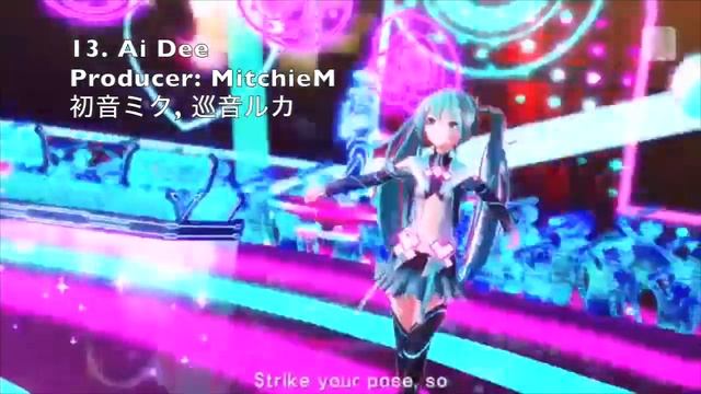Top Songs From ~Project Diva X~