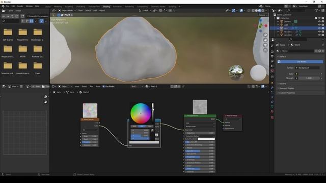 How to Quickly Model and Texture Rocks in Blender смотреть онлайн