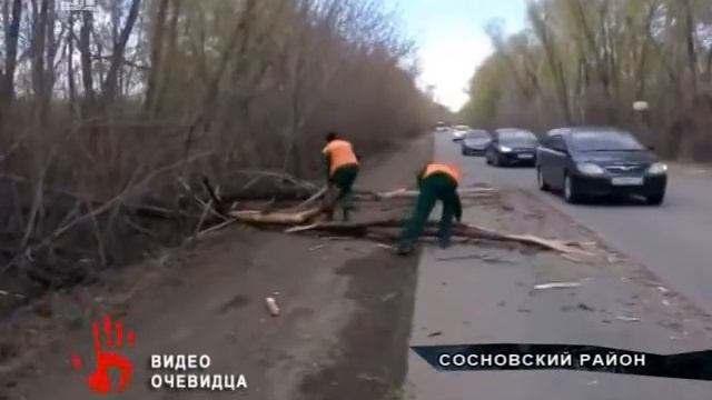 Коммунальные службы попали в просак: одни увязли в яме, другие не уследили за деревьями смотреть онлайн