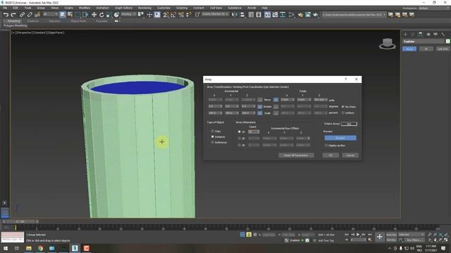 3ds Max Eğitimi - Bölüm 3 Ders 13 - Array Komutu ile Düzenli Kopyalar Oluşturmak смотреть онлайн