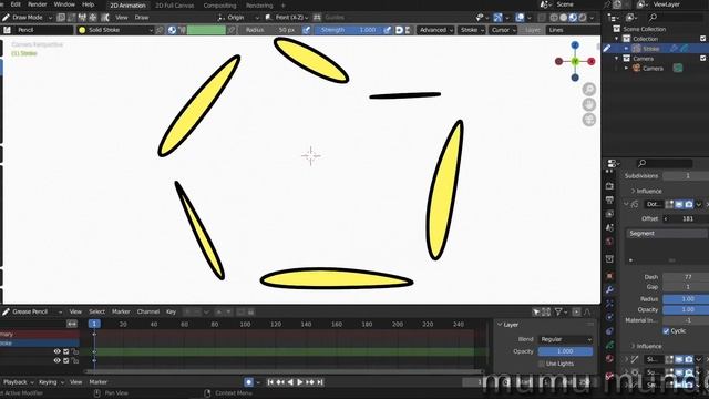 Understand & Learn to Use the Cyclic Mode in Grease Pencil Dot Dash Modifier - Blender 3.4 смотреть онлайн