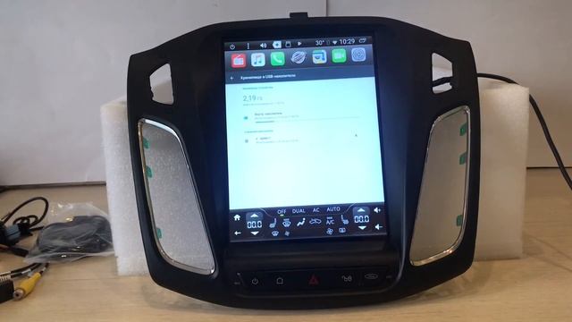 Tesla Style на Ford Focus 3 2011+ MegaZvuk T8-1066 (8 ядер) смотреть онлайн