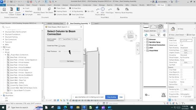 [SimpleSteel©] for Revit Beam connections. Dynamo/Orkestra смотреть онлайн