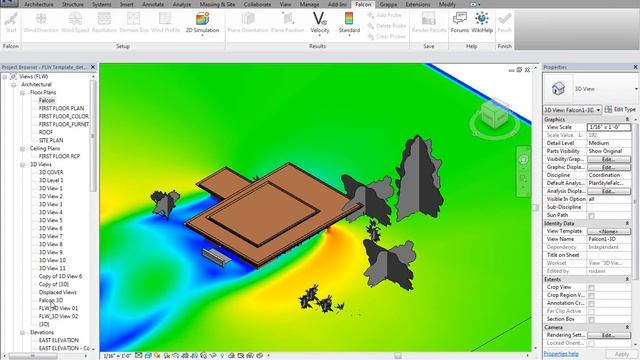 Falcon Wind Study in Autodesk Revit- 2013 BIM BAM BOOM Competition Recap смотреть онлайн