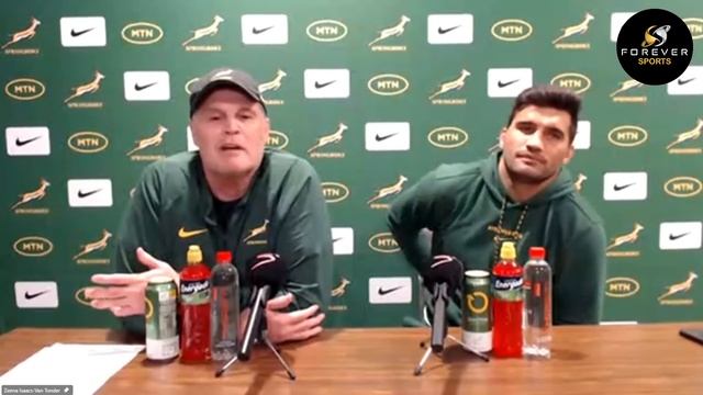 Rassie Erasmus explains his team selection for Australia | Springboks Team Announcement Presser смотреть онлайн