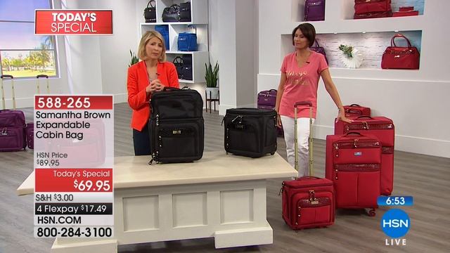 Samantha Brown Expandable Cabin Bag смотреть онлайн
