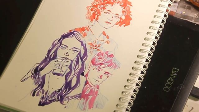 SKETCH TIME / Ink + Watercolor смотреть онлайн