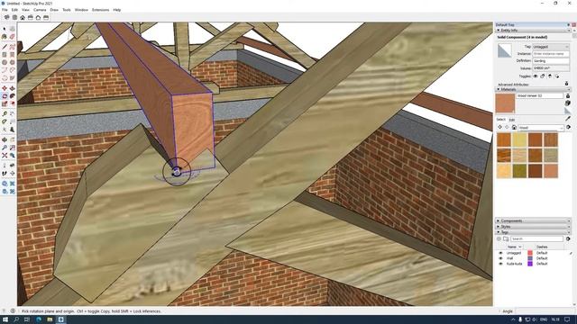 Cara Mudah Membuat Rangka Atap Kayu di Sketchup 2021 || Tutorial Sketchup смотреть онлайн