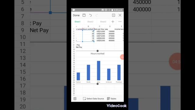 WPS office. How to create charts and edit them on mobile phone. смотреть онлайн