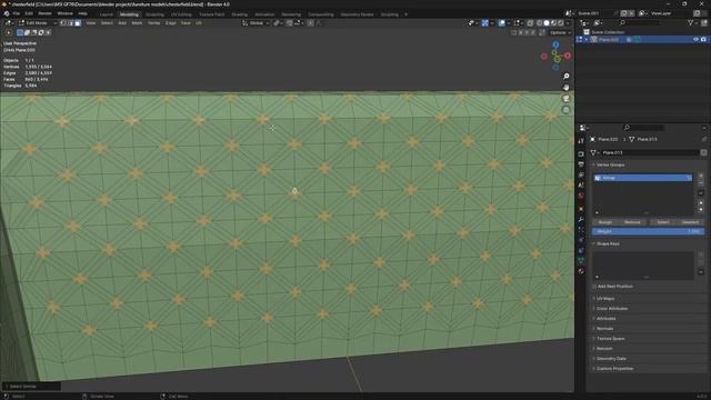 make diamond puffy pattern with the cloth filterin blender 4.0 смотреть онлайн