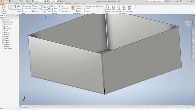 15 Autodesk Inventor 2020 Sheet Metal - Convert To Sheet Metal смотреть онлайн