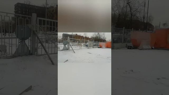 Москва. Вывоз снега. Камазы 65115.Автодор Цао. смотреть онлайн