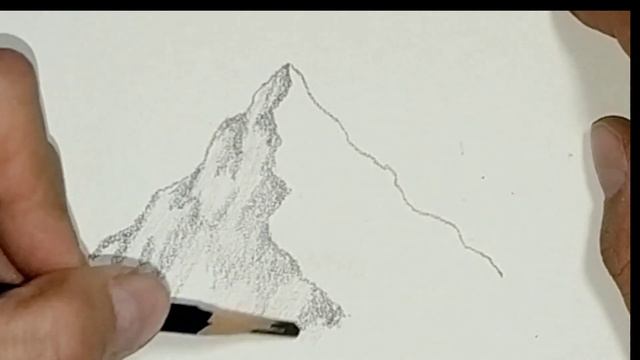 How to draw mountains |как нарисовать горы это легко |Tog' chizish смотреть онлайн
