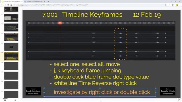 Timeline Keyframes 7.001 Learn Google Earth Studio смотреть онлайн