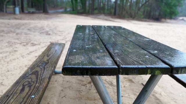 #Relax video #rain bench in park - Дождь видео отдых парк смотреть онлайн
