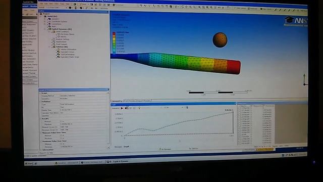 Baseball bat impact in ansys explicit dynamics смотреть онлайн