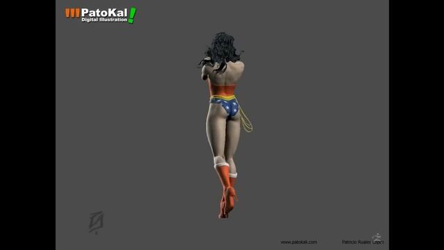 Wonder Woman ZBrush 4 смотреть онлайн