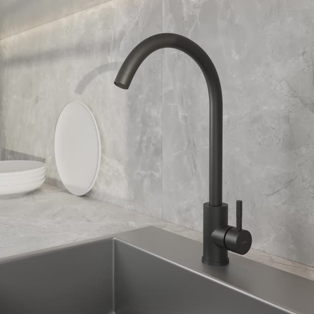 Смеситель для кухни COMO черный (Арт. 68243) смотреть онлайн