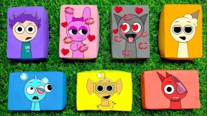 Кубики-спрунки! УГАДАЙТЕ, какой персонаж-спунки выйдет из кубиков. Фаза 2 Розовый и серый