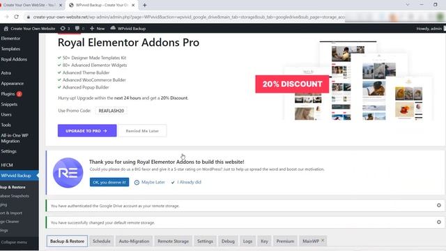 How To BackUp Your Wordpress Website To Google Drive For Free | WPvivid смотреть онлайн
