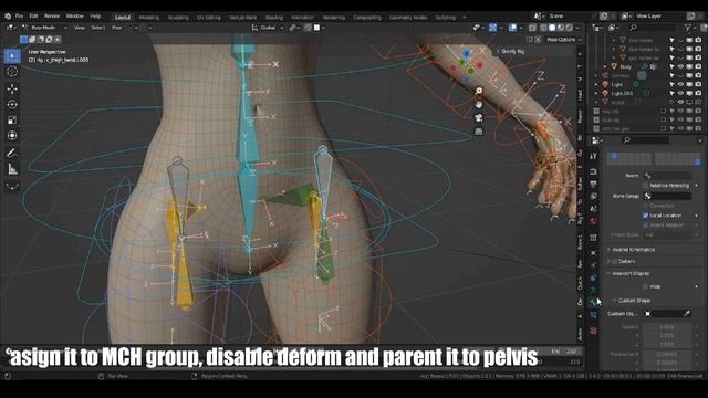 [Blender] Pelvis rig improvement смотреть онлайн