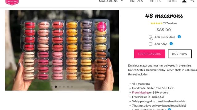 Real French Macarons To Your Door.
