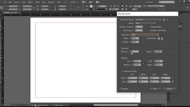 How to Set up a brochure document in Adobe InDesign смотреть онлайн