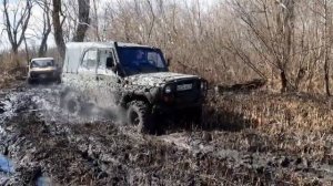 Уазы на сафари 500 против 510 против гудричей и нивы на сафари500 в болоте.Богучар дороги нет