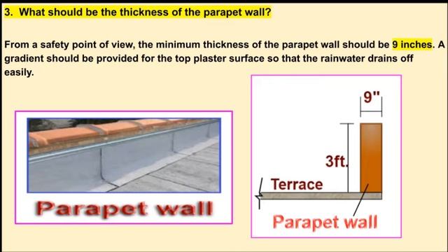 What is a parapet wall? - dimensions & purpose of the parapet wall. смотреть онлайн