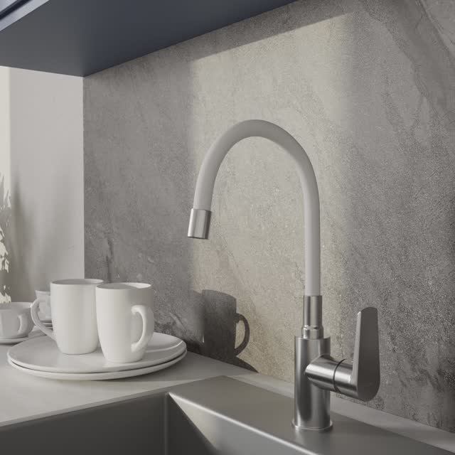 Смеситель для кухни MODUO белый (Арт. 68232) смотреть онлайн