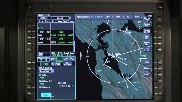 Honeywell Primus Apex® Pilatus PC-12 NG Secondary Flight Plan | Training | Honeywell