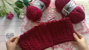 ВЯЗАНИЕ 🧶Новый процесс / ДЕТСКИЙ КАРДИГАН /  Продвижение КАРДИГАНА / красивый узор спицами.